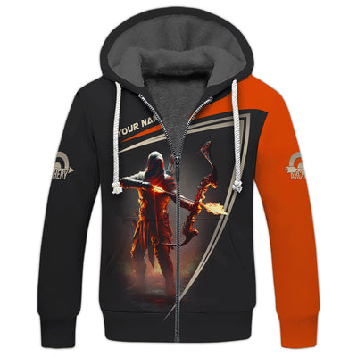 Archery Combatant Custom Name T-Shirt 3D, Archery Polo Shirts, Lightweight Sportswear, Gift for Archers