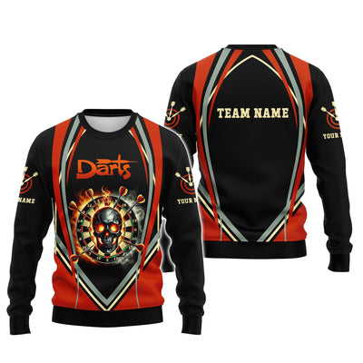 Darts Target Skulls Custom T-Shirts, Polo Shirt For Darts Player, Darts Shirts, Gift For Darts Lovers