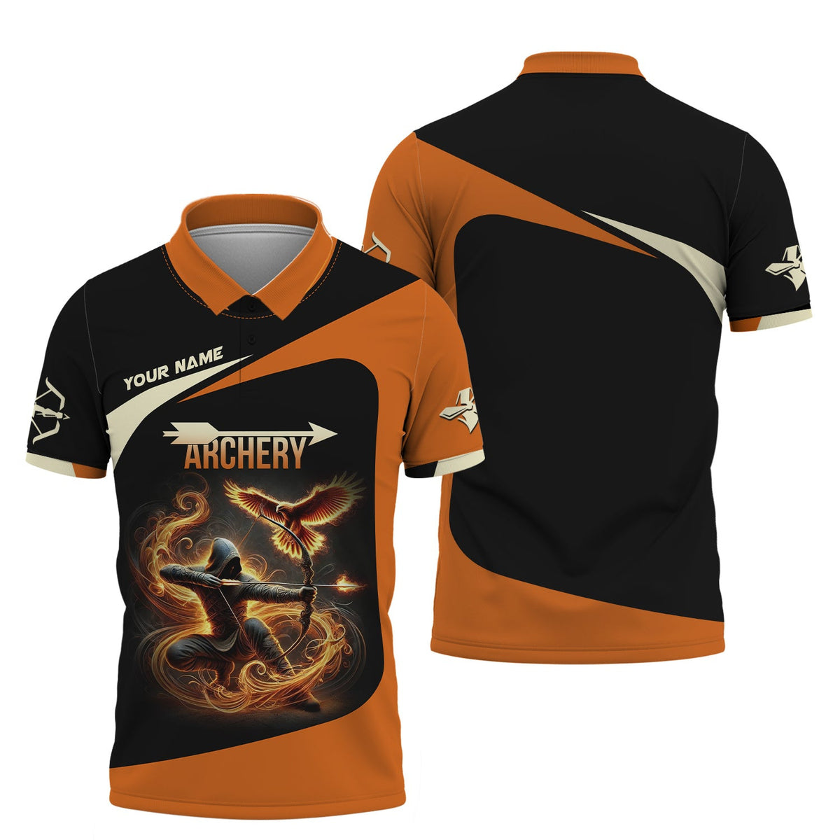 Custom Archery Shirt, Archery Polo Shirts, Unisex Shirt, Lightweight Sportswear, Gift for Archers