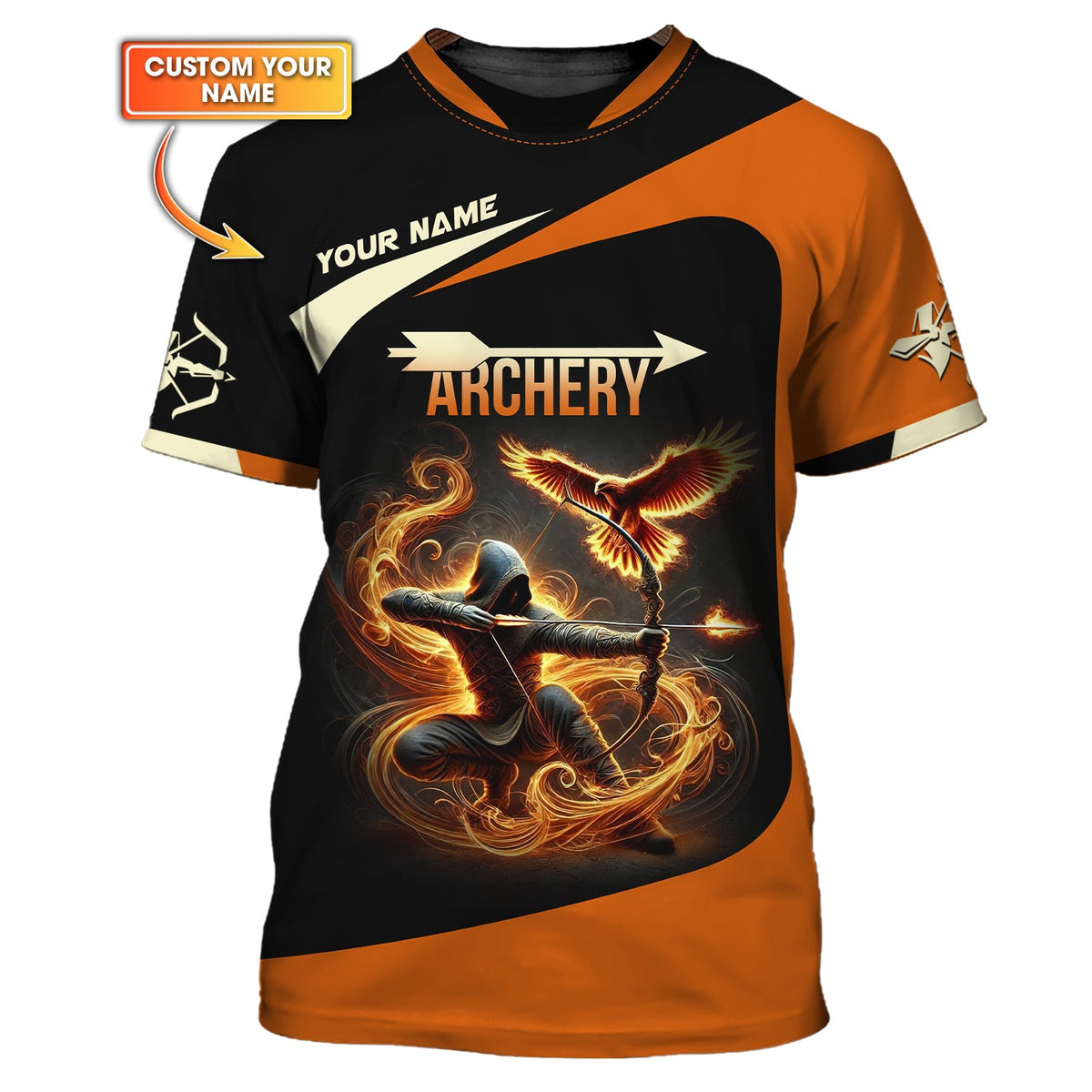 Custom Archery Shirt, Archery Polo Shirts, Unisex Shirt, Lightweight Sportswear, Gift for Archers