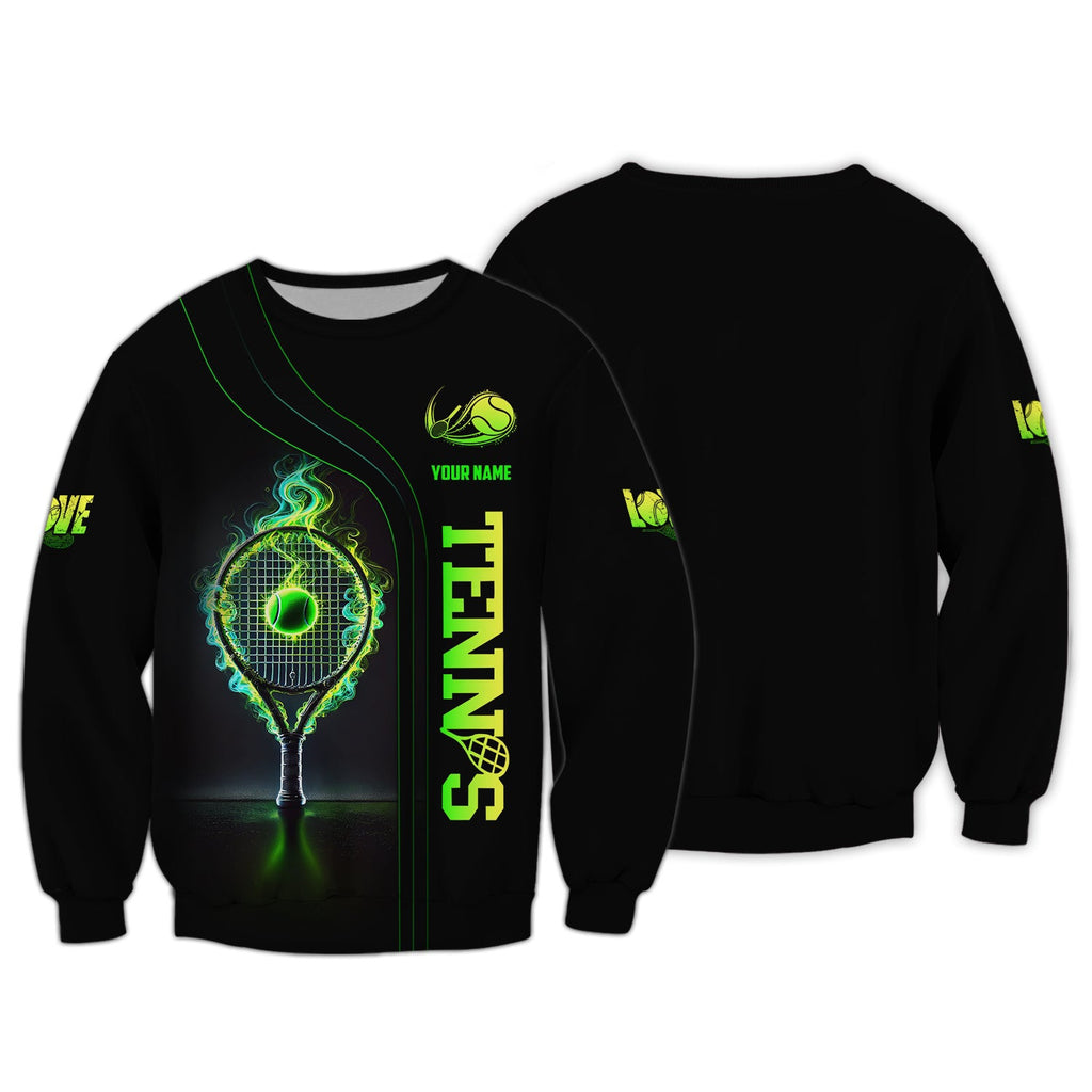 Custom Name Tennis Shirts, Sweatshirt Tennis, Tennis Jersey, Unisex Shirt, Gift for Tennis Players