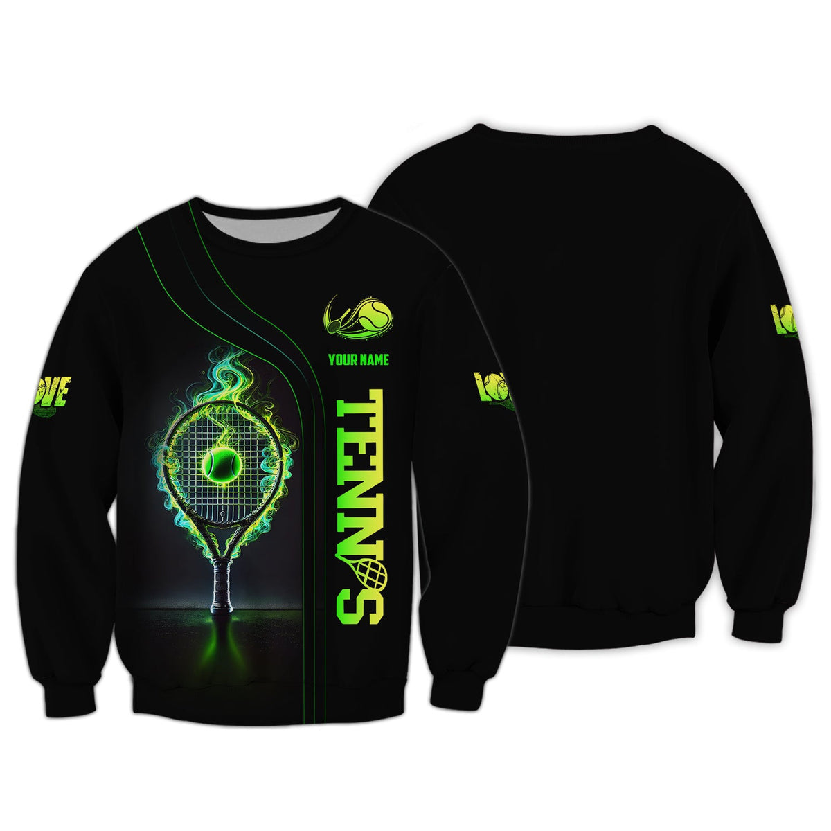Custom Name Tennis Shirts, Sweatshirt Tennis, Tennis Jersey, Unisex Shirt, Gift for Tennis Players