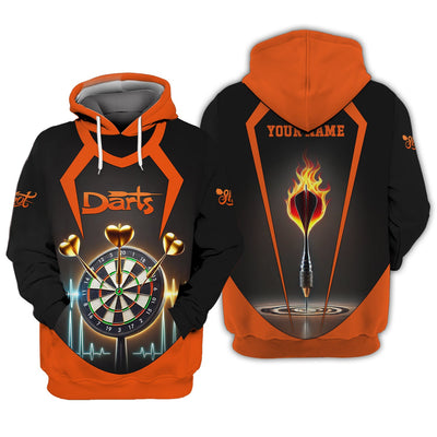Custom Darts Zipper Hoodie, Polo Shirt, Dart Team Shirts, Gift For Darts Lovers