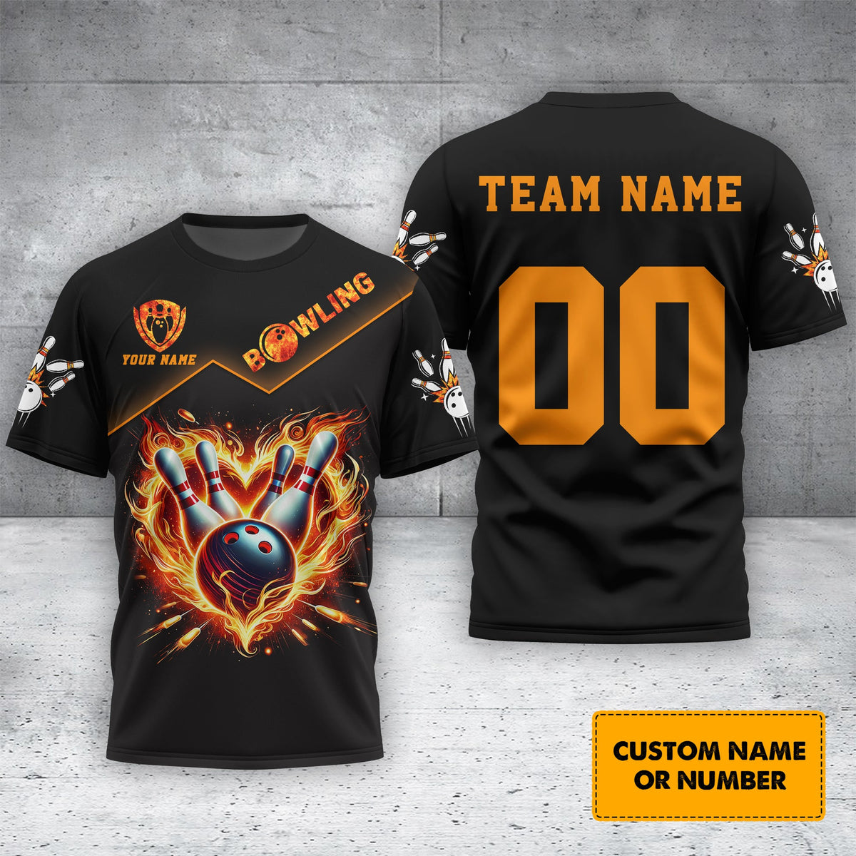 Personalized Name & Team Bowling 3D Polo Shirt, Bowling T-Shirt, Gift For Bowler