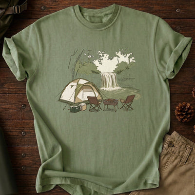 Waterfall Camping T-Shirt