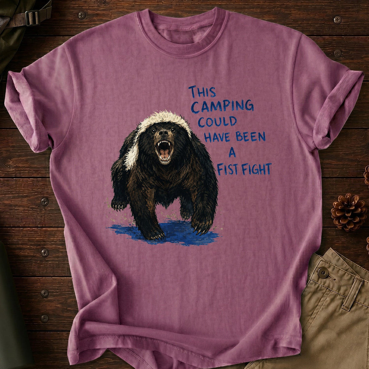 Camping Fist Fight T-Shirt