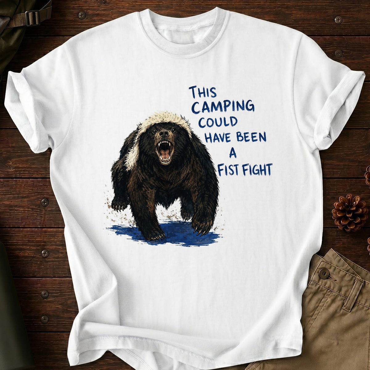 Camping Fist Fight T-Shirt