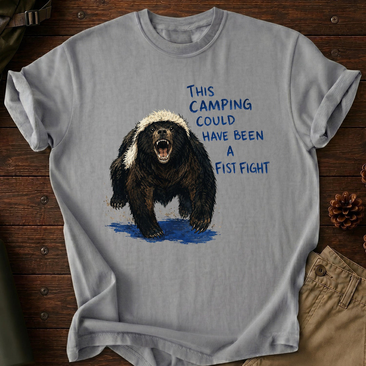 Camping Fist Fight T-Shirt