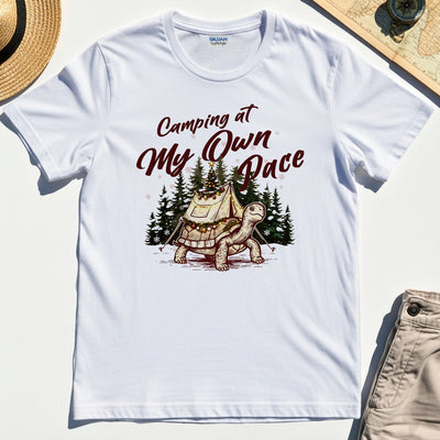 Camping at My Own Pace Turtle T-Shirt