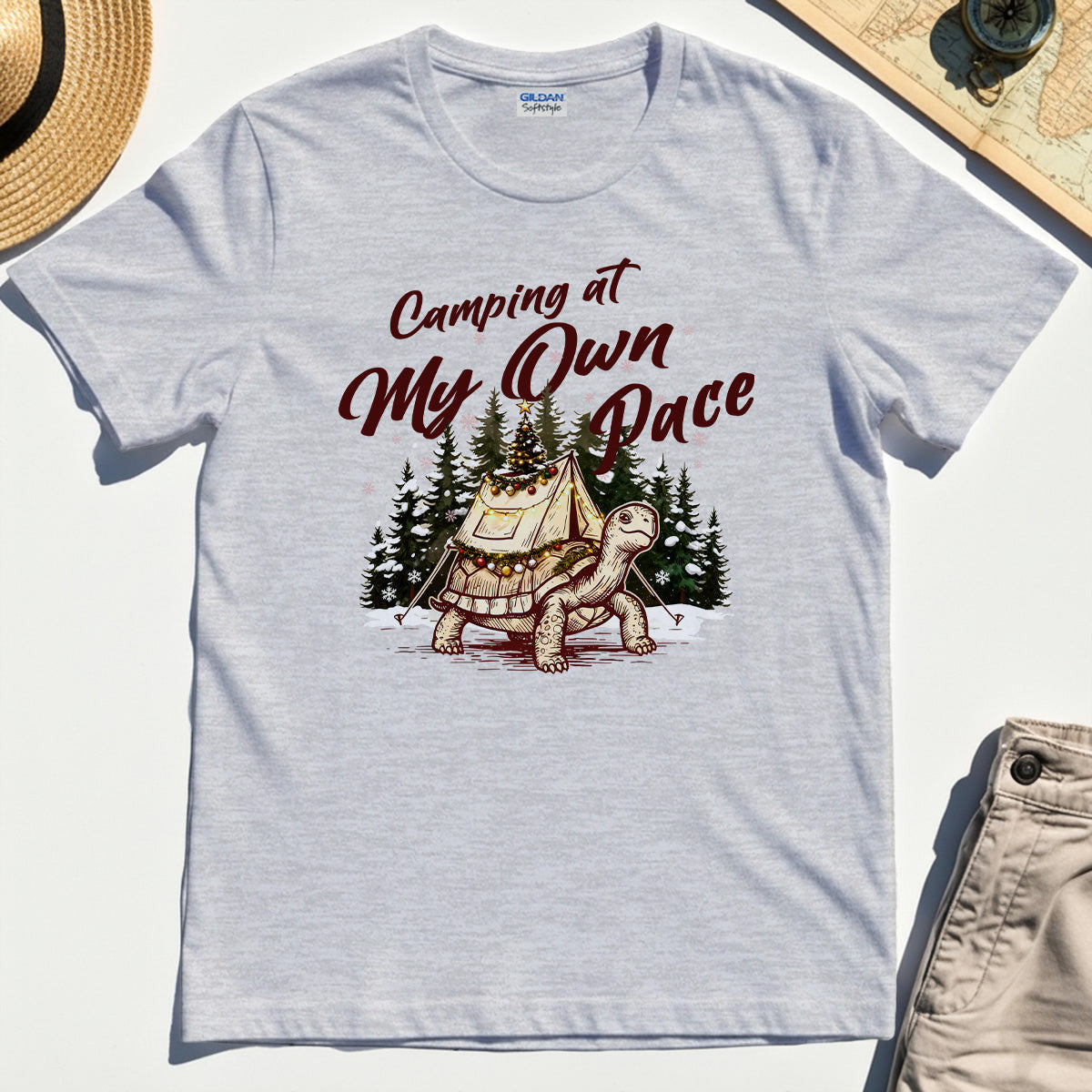 Camping at My Own Pace Turtle T-Shirt