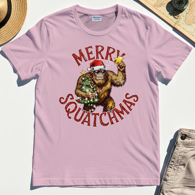 Merry Squatchmas Bigfoot Christmas T-Shirt