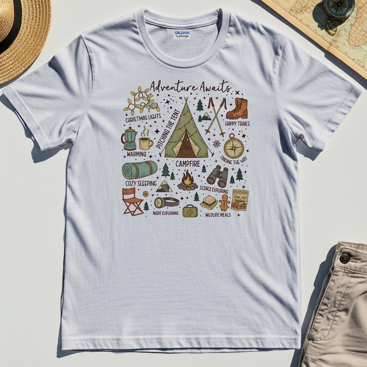 Camping Adventure Awaits T-Shirt