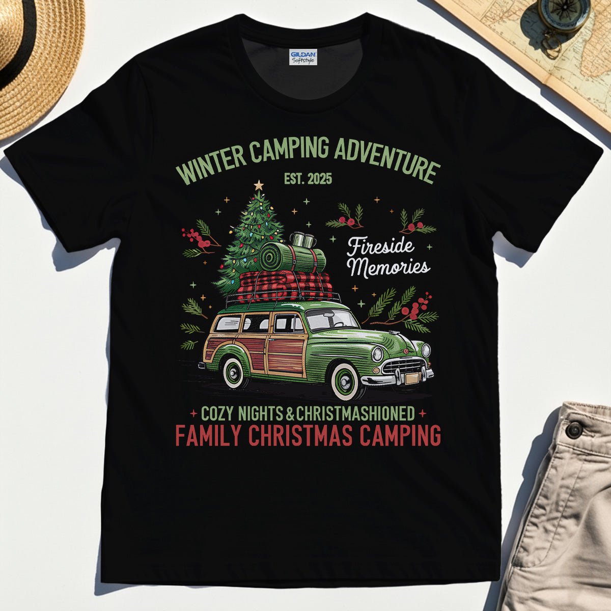 Winter Camping Adventure T-Shirt