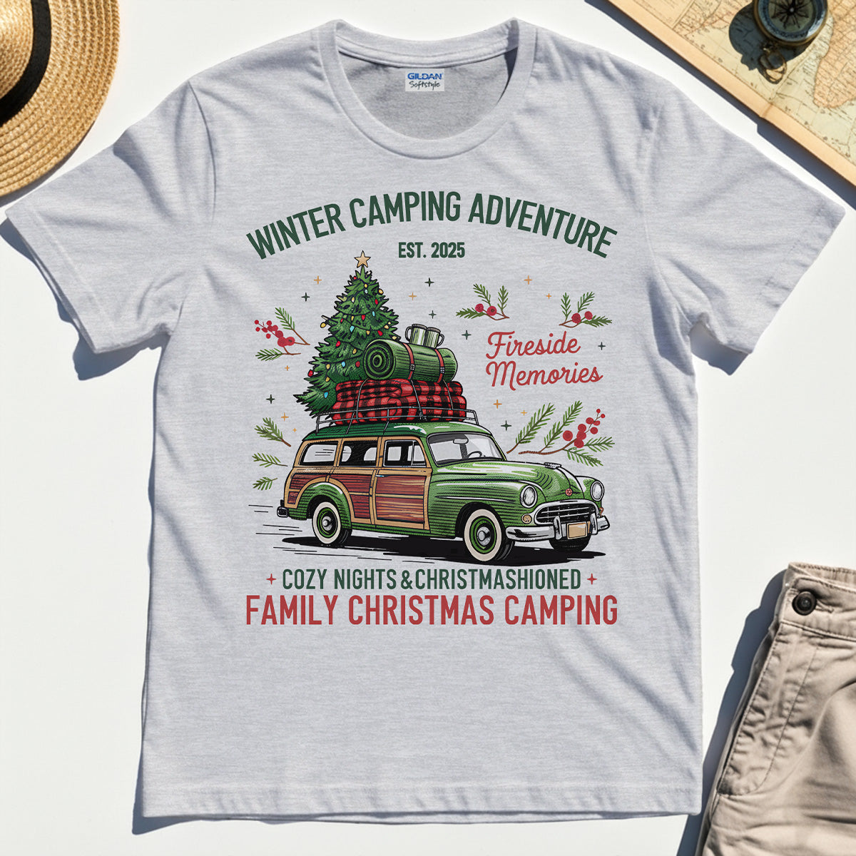 Winter Camping Adventure T-Shirt