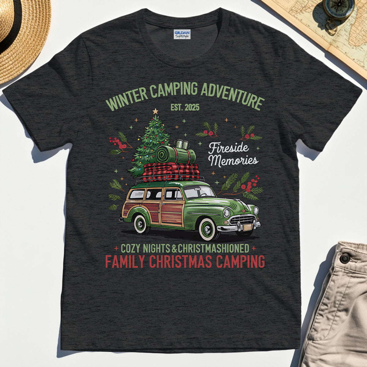 Winter Camping Adventure T-Shirt