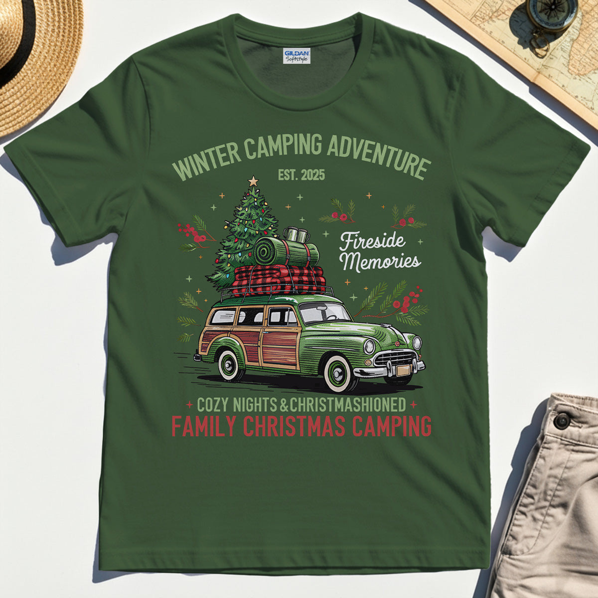 Winter Camping Adventure T-Shirt