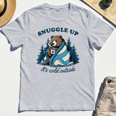 Snuggle Up Bear Camping T-Shirt