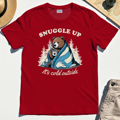 Snuggle Up Bear Camping T-Shirt