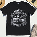 "Grandpa Is My Name Camping Is My Game"""""""" Adventure T-Shirt"""""""
