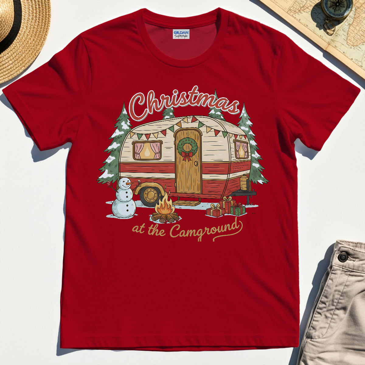 Vintage “Christmas at the Campground” Outdoor Tee