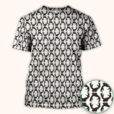 Creepy Hands Black White Red Patterns Scrub Top, Comfortable Scrubs for Nurses