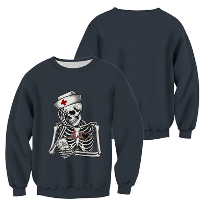 Funny Call Light Silencer Skeleton T-Shirt, Bedside Nurse Tee for Nurses and CNAs