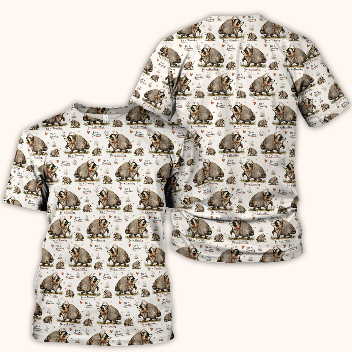 Funny Be A Jimothy Opossum Nurse Scrub Top, Comfortable Scrubs for Nurses