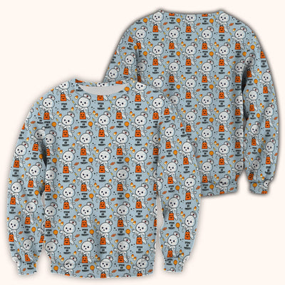 Funny Halloween Stick Or Treat Mummy Nurse Scrub Top, Comfortable Scrubs for Nurses