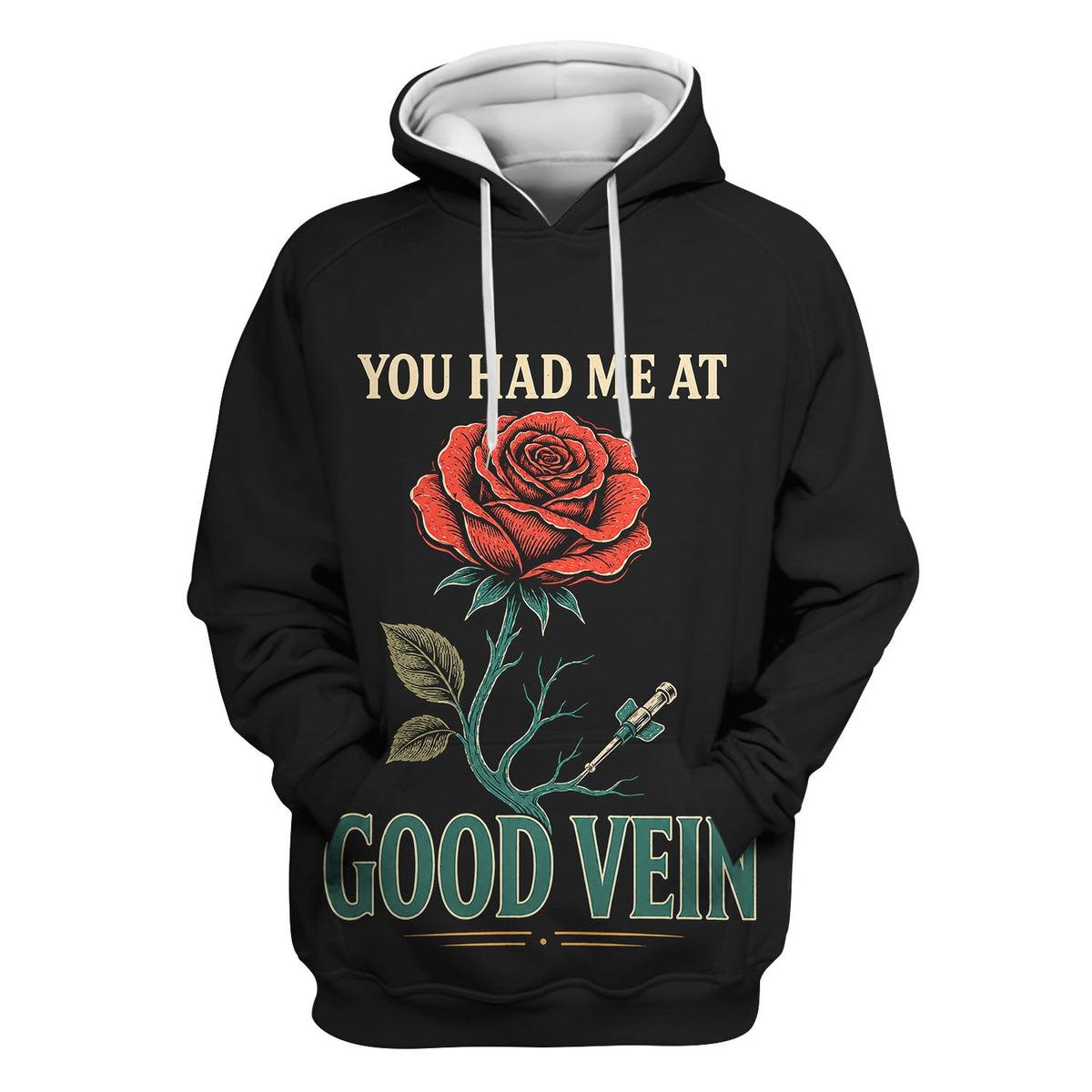 "You Had Me At Good Vein" Funny Nurse Scrub Top, Comfortable Scrubs for Nurses