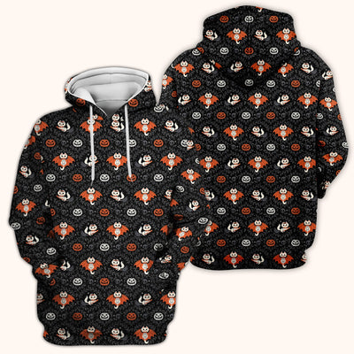 Cute Halloween Vampire Cat Pattern Scrub Top, Comfortable Scrubs for Nurses