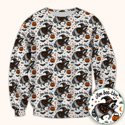 Funny Jim Boo Thy Raccoon Scrub Top, Comfortable Scrubs for Nurses
