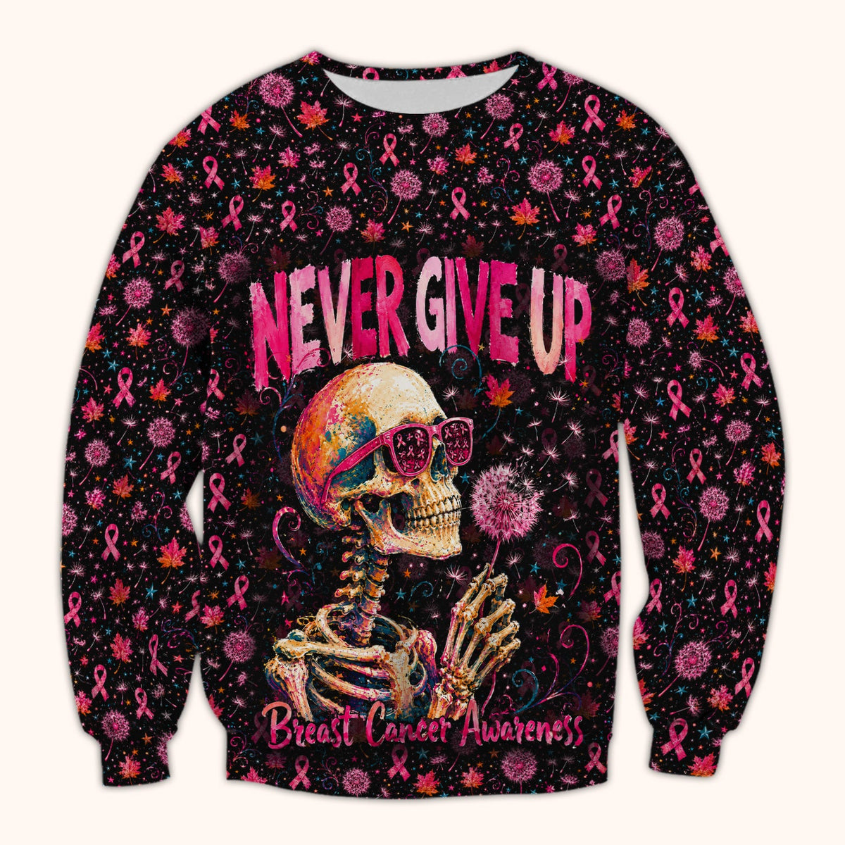 Meaningful Breast Cancer Awareness Skeleton Scrub Top, Comfortable Scrubs for Nurses