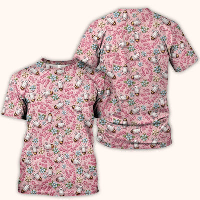 Save The Boo-Bees with Ribbon Scrub Top, Comfortable Scrubs for Nurses