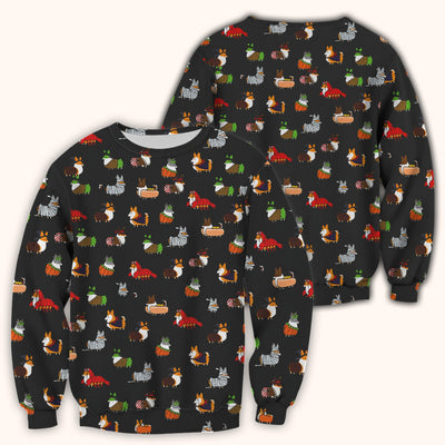 Cute Halloween Costume Corgis Scrub Top, Comfortable Scrubs for Nurses