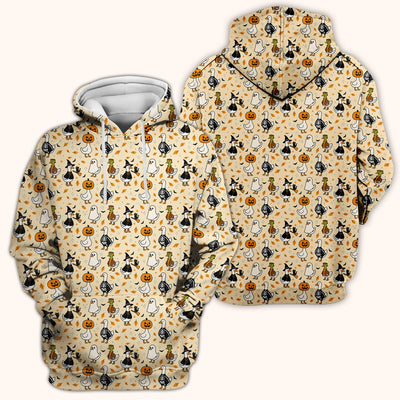 Spooky Halloween Goose Scrub Top, Comfortable Scrubs for Nurses