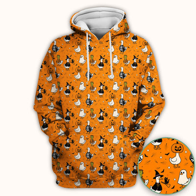 Spooky Halloween Goose Scrub Top, Comfortable Scrubs for Nurses
