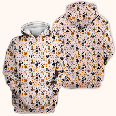 Spooky Halloween Goose Scrub Top, Comfortable Scrubs for Nurses