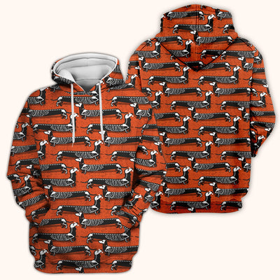 X-Ray Dachshund Skeleton Scrub Top, Comfortable Scrubs for Nurses