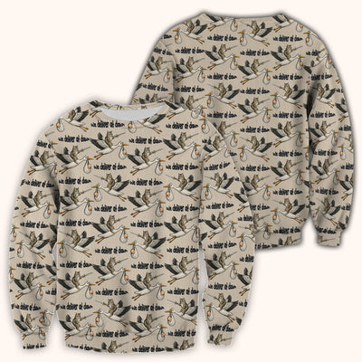 Funny Stork Cat Delivery Pattern Scrub Top, Comfortable Scrubs for Nurses