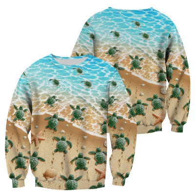 Coastal Sea Turtle Beach Pattern Scrub Top, Comfortable Scrubs for Nurses