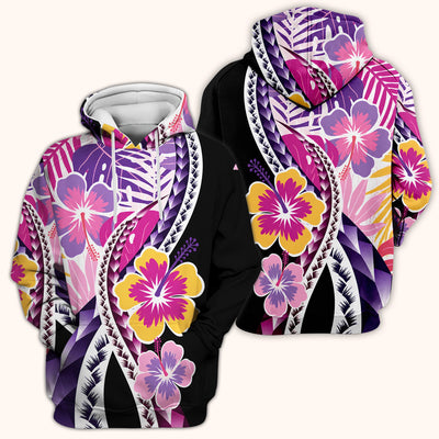 Nurse Tropical Hibiscus Leaf Pattern Scrub Top, Comfortable Scrubs for Nurses