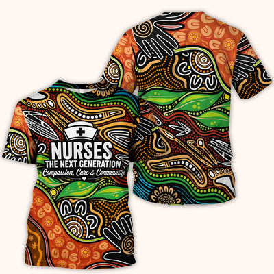 Dot Art Nurse Quote Pattern Scrub Top, Comfortable Scrubs for Nurses