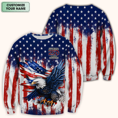Personalized Patriotic Eagle Flag Pattern Scrub Top, Comfortable Scrubs for Nurses