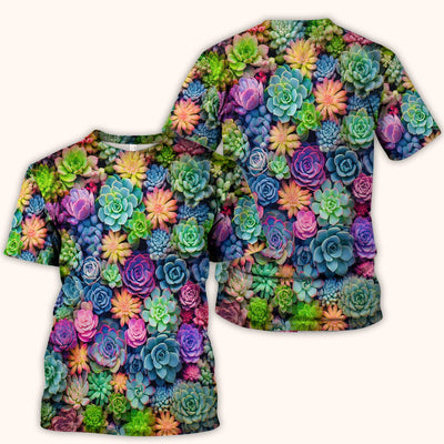 Cute Nurse Scrub Top Boho Succulent Flower Pattern Scrub Top, Comfortable Scrubs for Nurses