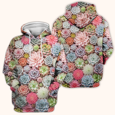 Cute Pastel Succulent Blossom Pattern Scrub Top, Comfortable Scrubs for Nurses