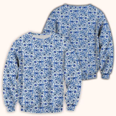 Cute Coastal Turtle Bow Pattern Scrub Top, Comfortable Scrubs for Nurses