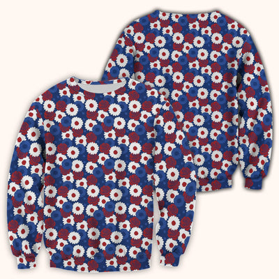 Daisy Rose Floral Pattern Scrub Top, Comfortable Scrubs for Nurses