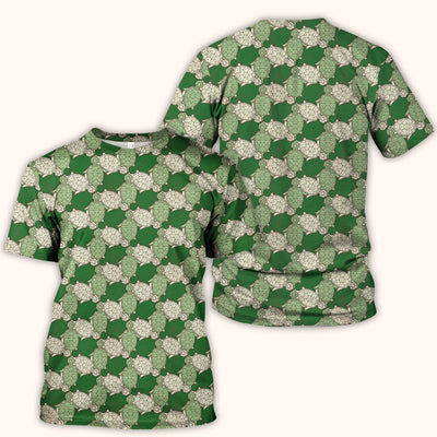Green Sea Turtle Shell Pattern Scrub Top, Comfortable Scrubs for Nurses