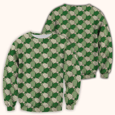 Green Sea Turtle Shell Pattern Scrub Top, Comfortable Scrubs for Nurses