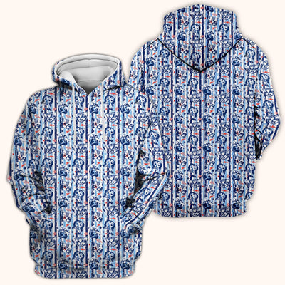 Cute Cat Faces With Lightning Print Scrub Top, Comfortable Scrubs for Nurses
